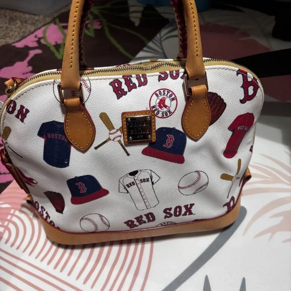Dooney & Bourke MLB Boston Red Sox Zip Zip Satchel - RED SOX - Picture 3 of 4